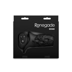 Renegade Edge - Black - Black USB Rechargeable Vibrating Penis Sleeve with Wireless Remote