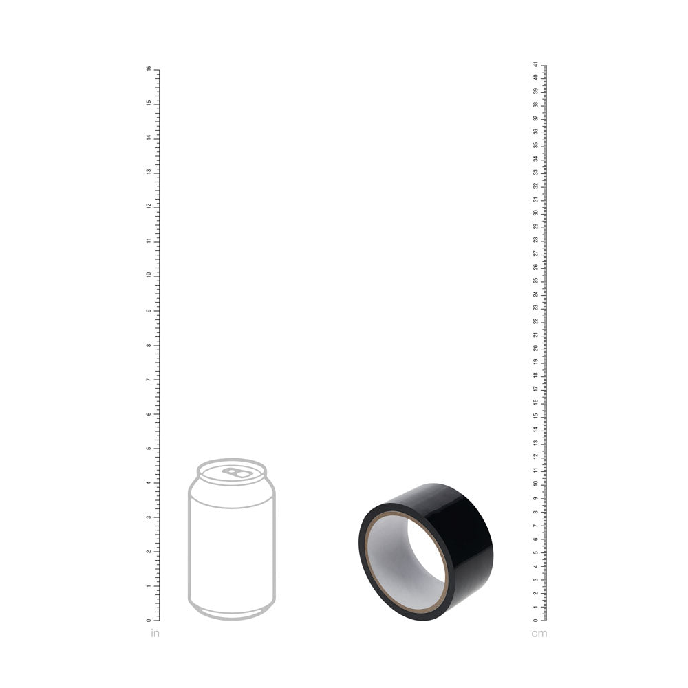 OUCH! PVC Non-Stick Tape - Black - Black Bondage Tape - 20 metre Length