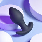 Playboy Pleasure PLUG & PLAY - Black 10.3 cm USB Rechargeable Vibrating Butt Plug with Wireless Remote