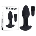 Playboy Pleasure RIM SHOT - Black 11.4 cm USB Rechargeable Vibrating Butt Plug