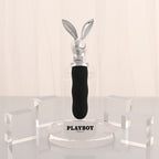 Playboy Pleasure BUNNY ON THE GO - Black/Chrome 18.6 cm USB-C Rechargeable Vibrator