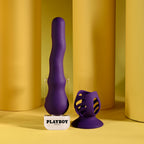 Playboy Pleasure WIGGLE IT - Purple 23.9 cm USB Rechargeable Wiggling Vibrator