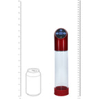 PUMPED Automatic Waterproof Pump - Metal Red - Red/Clear USB Rechargeable Automatic Penis Pump
