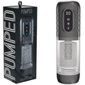 PUMPED Vortex - Gunmetal - Gunmetal Grey/Clear USB Rechargeable Sucking Rotating and Thrusting Auto Masturbator