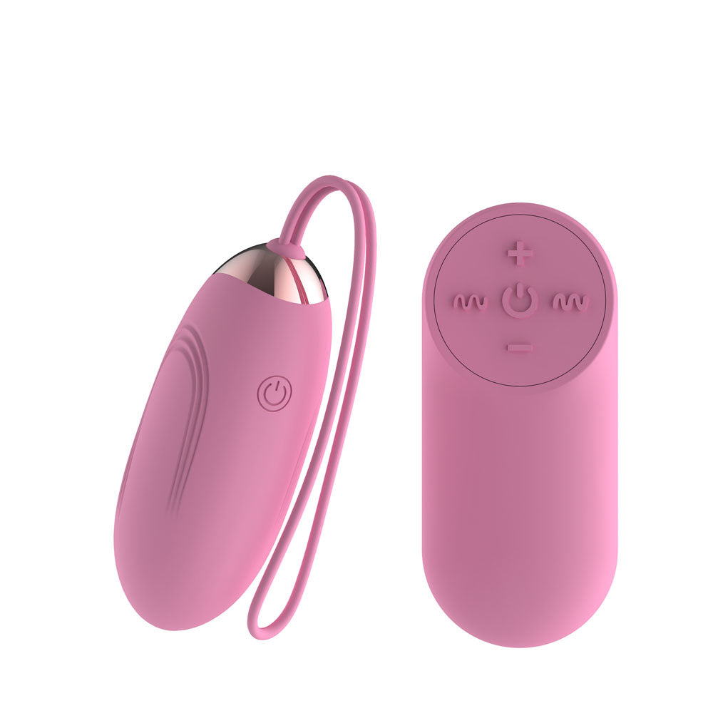 Passion Play Silicone Vibrating Egg - Small - Pink USB Rechargeable Vibrating Egg with Wireless Remote