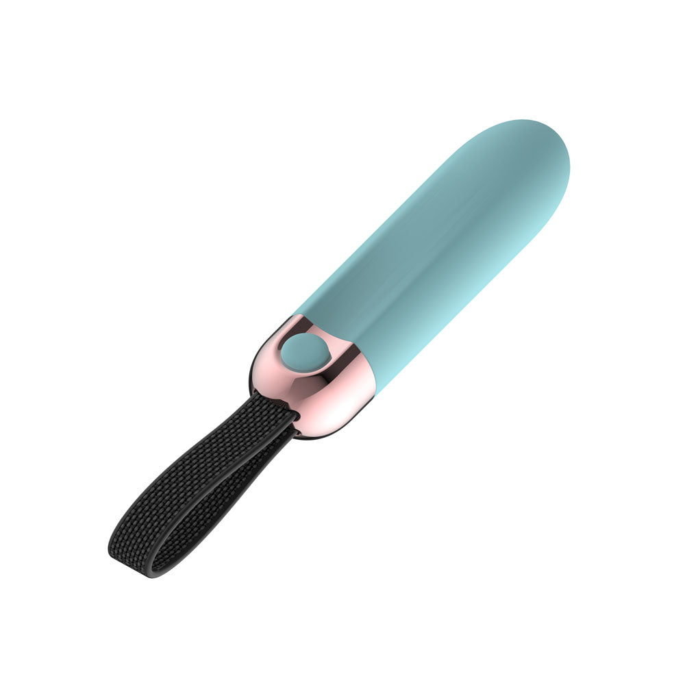 Passion Play Vibrating Bullet - Blue - Blue 8.5 cm USB Rechargeable Vibrating Bullet