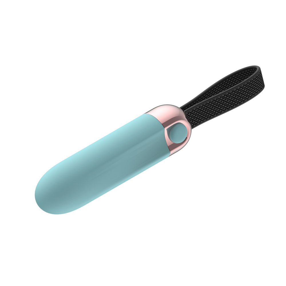 Passion Play Vibrating Bullet - Blue - Blue 8.5 cm USB Rechargeable Vibrating Bullet