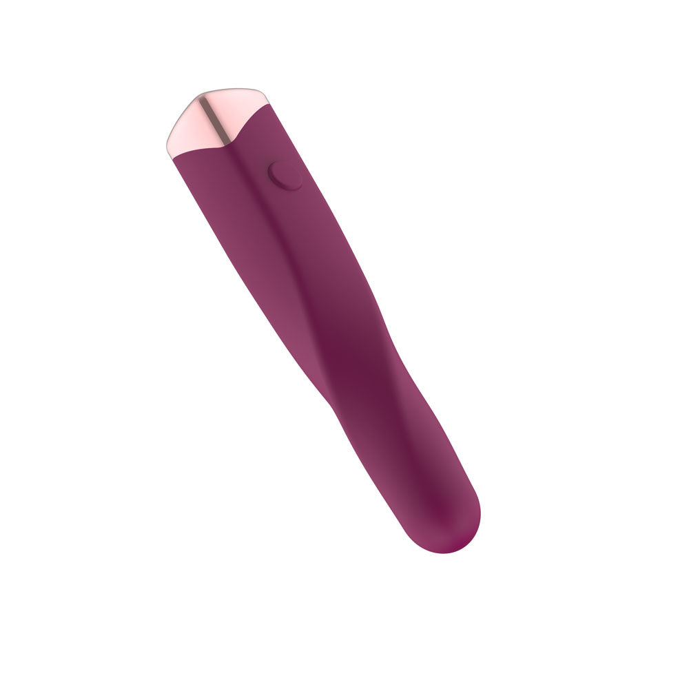 Passion Play Rechargeable Vibrating Bullet - Purple - Purple 12 cm USB Rechargeable Vibrating Bullet