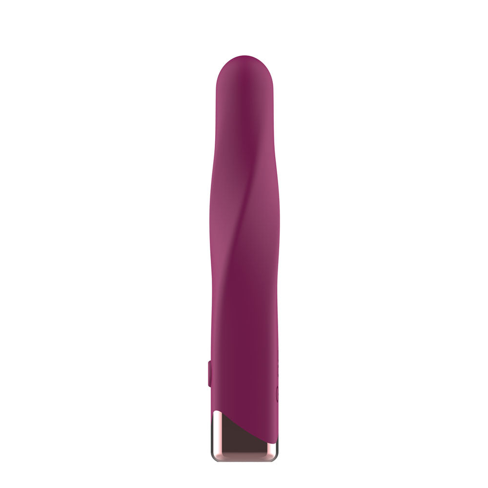 Passion Play Rechargeable Vibrating Bullet - Purple - Purple 12 cm USB Rechargeable Vibrating Bullet