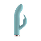 Passion Play Silicone Rabbit Vibrator - Blue - Blue USB Rechargeable Mini Rabbit Vibrator