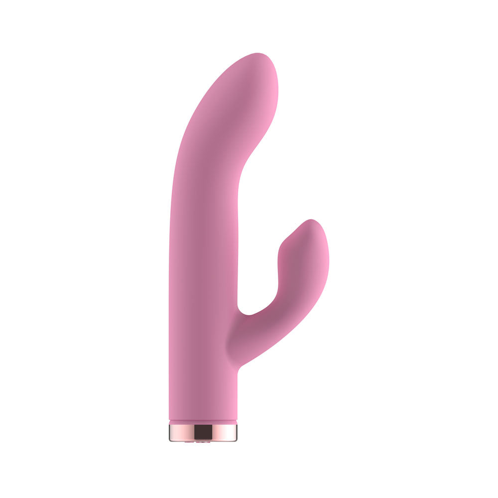 Passion Play Silicone Rabbit Vibrator - Pink - Pink USB Rechargeable Mini Rabbit Vibrator