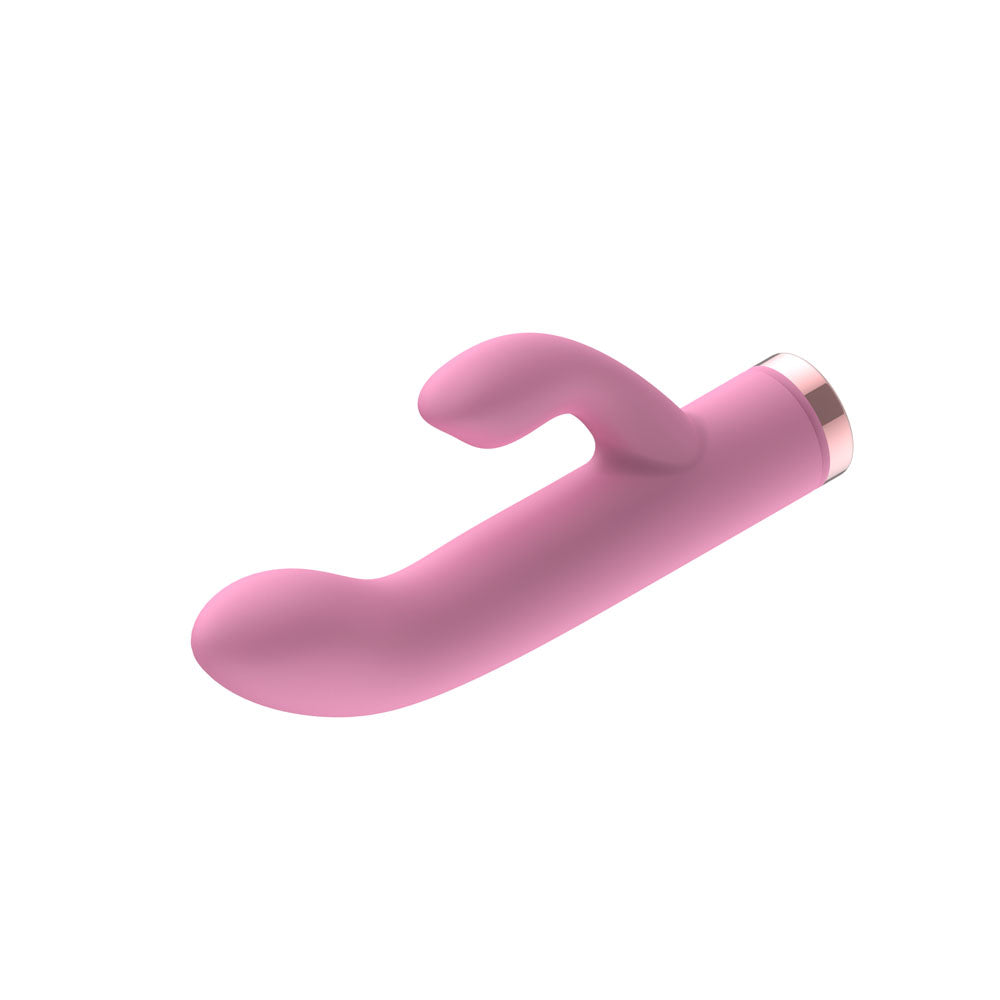 Passion Play Silicone Rabbit Vibrator - Pink - Pink USB Rechargeable Mini Rabbit Vibrator
