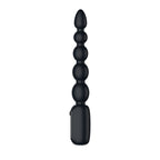 Passion Play Vibrating Anal Beads with LED Screen - Black 23 cm USB Rechargeable Vibrating Anal Beads