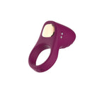 Passion Play Silicone Vibrating Cockring - Purple USB Rechargeable Penis Ring