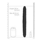REALROCK 14'' Double Dildo - Black 36 cm Double Dong