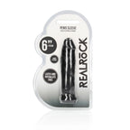 REALROCK 6'' Realistic Penis Sleeve - Black - Black 15.2 cm Penis Extension Sleeve