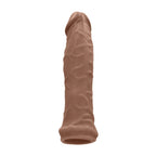 REALROCK 6'' Realistic Penis Sleeve - Tan - Tan 15.2 cm Penis Extension Sleeve