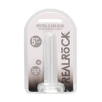 REALROCK Non Realistic Dildo With Suction Cup - 13.5 cm - Clear 13.5 cm Dong