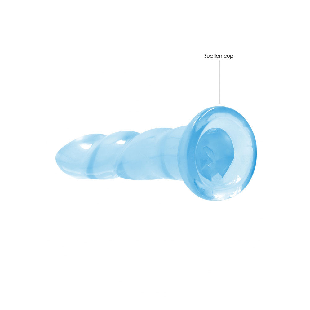 REALROCK Dildo With Suction - 17 cm - Blue - Blue 17 cm Dildo