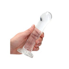 REALROCK Non Realistic Dildo With Suction Cup - 17 cm - Clear 17 cm Dong