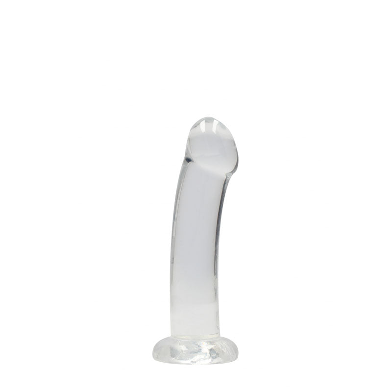 REALROCK Non Realistic Dildo With Suction Cup - 17 cm - Clear 17 cm Dong