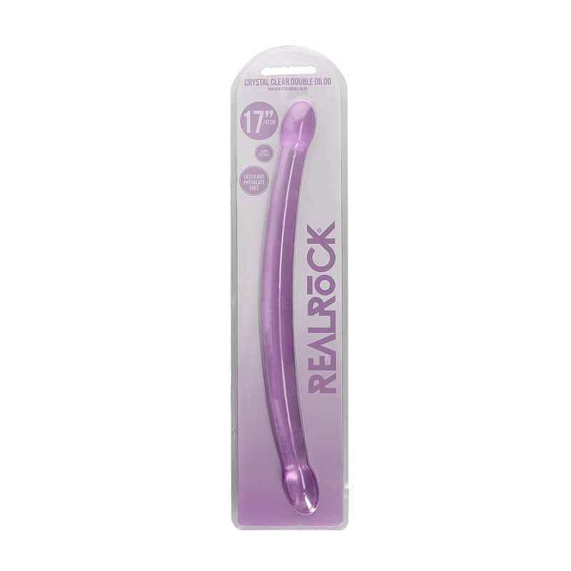 REALROCK Non Realistic Double Dong 17'' - Purple 42 cm Double Dong