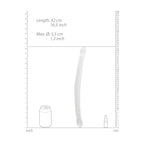 REALROCK Non Realistic Double Dong 17'' - Clear 43 cm Double Dong