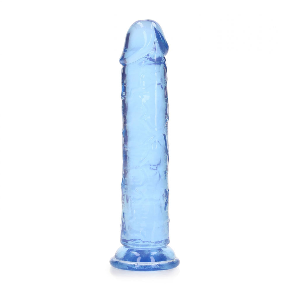 REALROCK 18 cm Straight Dildo - Blue - Blue 18 cm (7'') Dong
