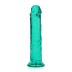 REALROCK 18 cm Straight Dildo - Turquoise - Turquoise 18 cm (7'') Dong