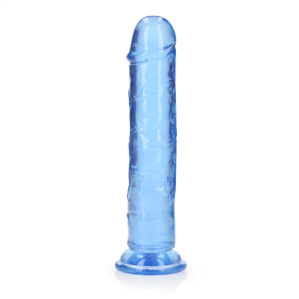 REALROCK 20 cm Straight Dildo - Blue - Blue 20 cm (8'') Dong