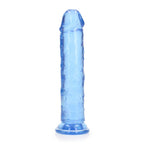 REALROCK 20 cm Straight Dildo - Blue - Blue 20 cm (8'') Dong