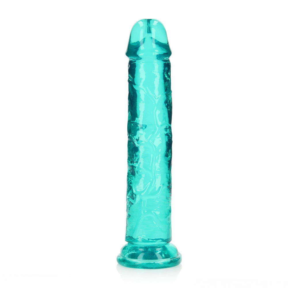 REALROCK 20 cm Straight Dildo - Turquoise - Turquoise 20 cm (8'') Dong