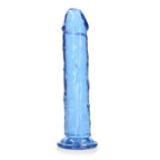 REALROCK 25 cm Straight Dildo - Blue - Blue 25 cm (10'') Dong