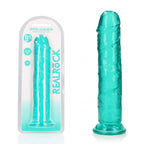REALROCK 25 cm Straight Dildo - Turquoise - Turquoise 25 cm (10'') Dong