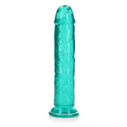 REALROCK 25 cm Straight Dildo - Turquoise - Turquoise 25 cm (10'') Dong