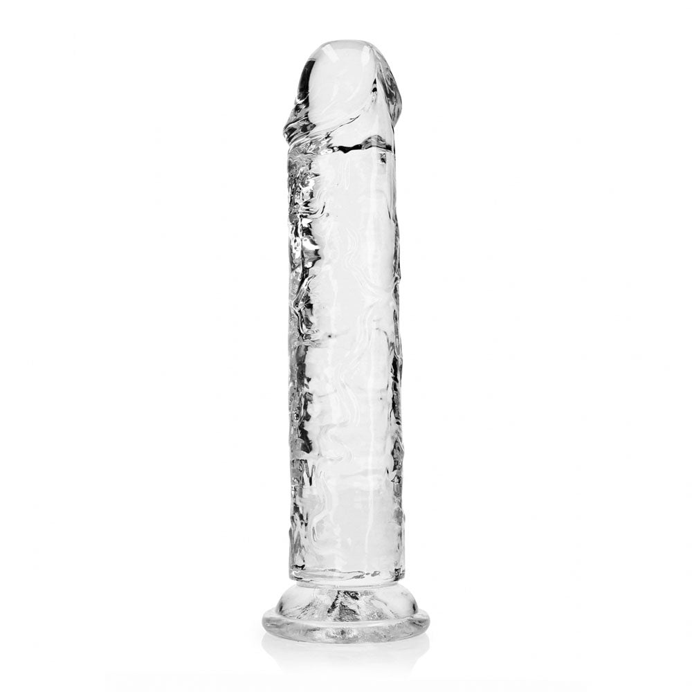 REALROCK 28 cm Straight Dildo - Transparent - Clear 28 cm (10'') Dong
