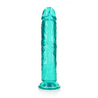 REALROCK 28 cm Straight Dildo - Turquoise - Turquoise 28 cm (10'') Dong