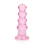 REALROCK 14 cm Curvy Anal Plug - Pink - Pink 14 cm (4.5'') Butt Plug