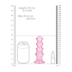 REALROCK 14 cm Curvy Anal Plug - Pink - Pink 14 cm (4.5'') Butt Plug