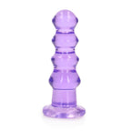 REALROCK 14 cm Curvy Anal Plug - Purple - Purple 14 cm (4.5'') Butt Plug