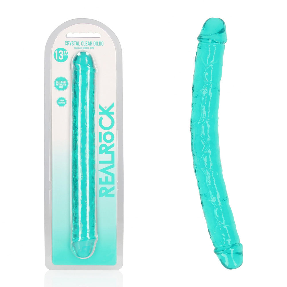 REALROCK 34 cm Double Dong - Turquoise - Turquoise 34 cm (14'') Double Dong