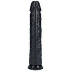 REALROCK 33cm Extra Long Dildo - Black - Black 33 cm (13'') Extra Long Dong