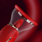 LuvPump Adoramor - Red USB Rechargeable Licking & Sucking Ladies Pump