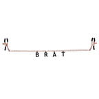 Sex & Mischief Brat Charmed Nipple Clamps - Rose Gold Nipple Clamps with 45 cm Chain