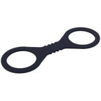 Sex & Mischief Shadow Small Silicone Cuffs - Black Small Restraints