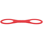 Sex & Mischief Amor Large Silicone Cuffs - Red Large Restraints