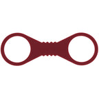 Sex & Mischief Enchanted Large Silicone Cuffs - Burgundy Large Restraints
