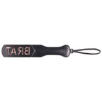 Sex & Mischief Brat Paddle - Black Spanking Paddle