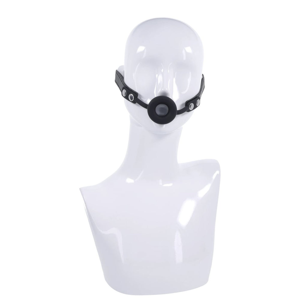 EDGE Silicone Ring Gag - Black Mouth Restraint