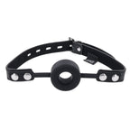 EDGE Silicone Ring Gag - Black Mouth Restraint